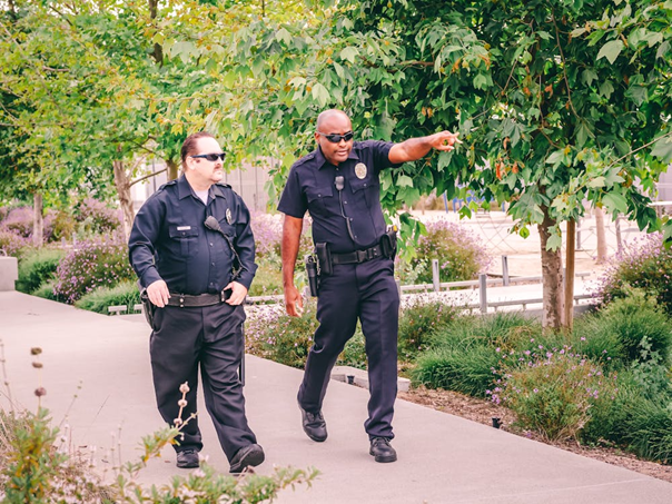 Two security guards 
