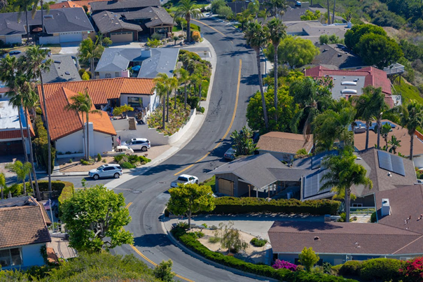 A neighborhood area